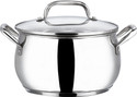 VINOD Stainless Steel Almaty Saucepot with Glass