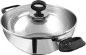 VINOD Stainless Steel Deluxe Kadai with Glass