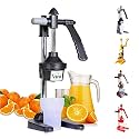 Vinr Deluxe Aluminum Hand Press Juicer,Made in India (Black)