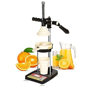 vinr hand press manual juicer fixed model with food grade material patened cold press technology v-1002 orange pineapple mosambi pomegranate grapefruit watermelon