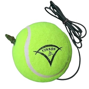 vinson hanging tennis ball for cricket training amp practice 15m stretchable rope ideal for indoors amp outdoors suitable for kids weight - 90 gms