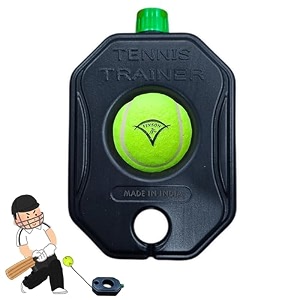 vinson tennis trainer with stretchable string a self-practice equipment for improving cricket and lawn tennis shots kids fun amp entertainment