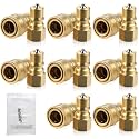 Vinsot 6 Set 1/4" Quick Disconnect Coupler Valve for Carpet Cleaning