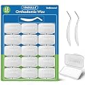 VINSULLA Orthodontic Wax Strips, Pre‑sized Dots,Safe All Ages,15 Packs