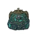 CORIOS Vintage 1920s Beaded Evening Bag Pearl Clutch Bag for Women Bridal Wedding Purse Sequin Rhinestone Handbag