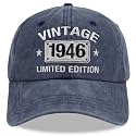 Vintage 1954 1953 1952 1951 1950 1949 1948 1947 1946 1945 Limited Edition Adjustable Embroidered Baseball Cap