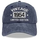 Vintage 1954 1953 1952 1951 1950 1949 1948 1947 1946 1945 Limited Edition Adjustable Embroidered Baseball Cap