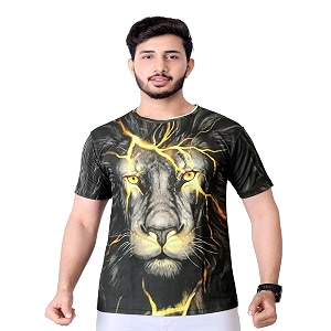Vintage Animal T Shirt for Men 3D