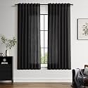 Linen Curtains 63 Inch for Living Room