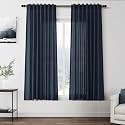 Vintage Blue Curtains 63 Inches Long 2