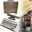 Vintage Classic Retro Manual Typewriter Machine Traditional Portable Old Typewriter for Writers with Twin Spool Black Red Ribbon Sleek Word Processor