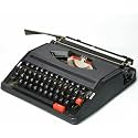 Vintage Classic Retro Manual Typewriter Machine Traditional Portable Old Typewriter for Writers with Twin Spool Black Red Ribbon Sleek Word Processor