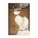 Vintage Coffee Dog Diner Sign, 10 x 15 Inch Mounted Print on Wall Plaque