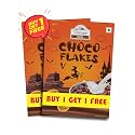 Vintage Farms Instant Choco Flakes Breakfast Cereals milky Flakes/Ready to Eat/Children Cereals | Buy 1 Get 1 Free | 375 GM + 375 GM