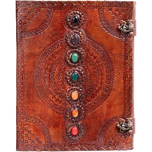 vintage fashion leather diary handmade paper notebook journal for writing notes gifts and memories girl boy men women embossed with metal lock 200 pages