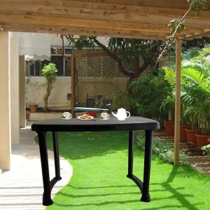 plastic rectangular four seater dining table browen