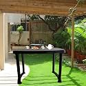 Plastic Rectangular Four Seater Dining Table (Browen)