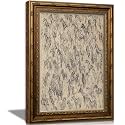 Vintage Gold Framed Horse Sketch Wall Art, Abstract Equestrian Canvas Prints, Rustic Neutral Horse Drawing Wall Decor, Retro Equestrian Drawing Print Artwork for Living Room Bedroom Dorm Office, 12x16in