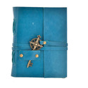 The Vintage Journal Premium Leather Journal With Metal Key Closure And 100% Recycled Paper A6 Diary Un-ruled 200 Pages