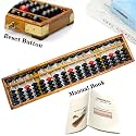 Wooden Abacus 17 Column(15.4in) Math Professional Soroban