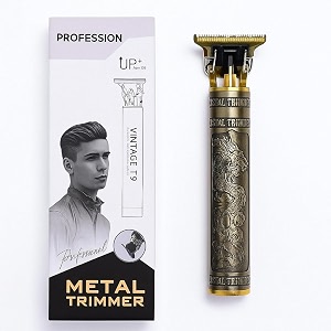 vintage t9 professional hair trimmer cordless adjustable t-blade rechargeable razor with 4 guide combs 180 minutes runtime style hair clipper blade for close precise cut trimming amp shaving