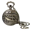 Vintage Tree of Life Hollow Bronze Pocket Watch Quartz Arabic Markers Carved Men and Women Watches with Necklace Chain Pendant