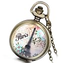 Vintage Tree of Life Hollow Bronze Pocket Watch Quartz Arabic Markers Carved Men and Women Watches with Necklace Chain Pendant