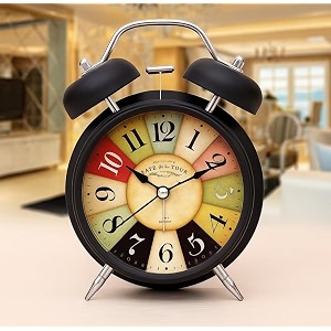Vintage Twin Bell Alarm Clock Classic Retro