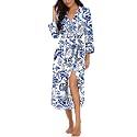 VINTATRE Robes for Women Long Knit Bathrobe XS-4XL