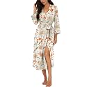 Robes for Women Long Knit Bathrobe XS-4XL