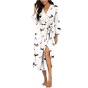 Robes for Women Long Knit Bathrobe XS-4XL