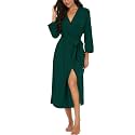 Robes for Women Long Knit Bathrobe XS-4XL