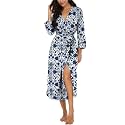 Robes for Women Long Knit Bathrobe XS-4XL