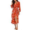VINTATRE Robes for Women Long Knit Bathrobe XS-4XL