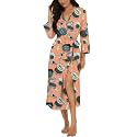 VINTATRE Robes for Women Long Knit Bathrobe XS-4XL