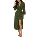 VINTATRE Robes for Women Long Knit Bathrobe XS-4XL