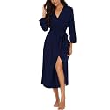 Robes for Women Long Knit Bathrobe XS-4XL