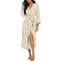 VINTATRE Robes for Women Long Knit Bathrobe XS-4XL