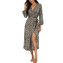 VINTATRE Robes for Women Long Knit Bathrobe XS-4XL