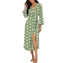 VINTATRE Robes for Women Long Knit Bathrobe XS-4XL