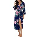 VINTATRE Robes for Women Long Knit Bathrobe XS-4XL
