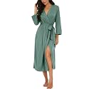 Robes for Women Long Knit Bathrobe XS-4XL
