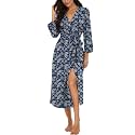 VINTATRE Robes for Women Long Knit Bathrobe XS-4XL