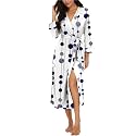 Robes for Women Long Knit Bathrobe XS-4XL