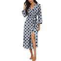 VINTATRE Robes for Women Long Knit Bathrobe XS-4XL