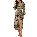 Robes for Women Long Knit Bathrobe XS-4XL