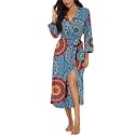 Robes for Women Long Knit Bathrobe XS-4XL