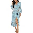 VINTATRE Robes for Women Long Knit Bathrobe XS-4XL