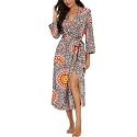 Robes for Women Long Knit Bathrobe XS-4XL