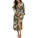VINTATRE Robes for Women Long Knit Bathrobe XS-4XL
